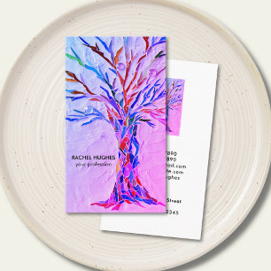 Add Your Profession Purple Tree Business Card