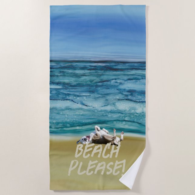 Add Your Pup Beach Towel (Front)