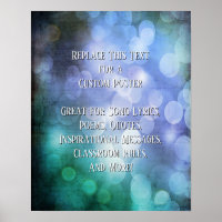 Add Your Quote or Text Lights Grunge Purple Green