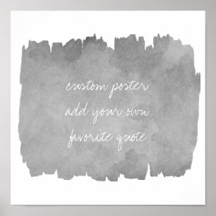 add your quote watercolor paint poster wall art