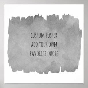 add your quote watercolor paint poster wall art