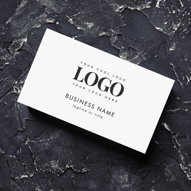 Add Your Rectangle Business Logo Qr Code Company Card (Creator Uploaded)