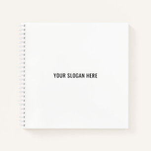 Add Your Slogan or Quote to Minimalist Modern Notebook