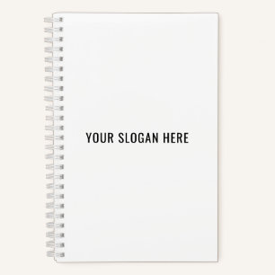 Add Your Slogan or Quote to Personalized Modern Notebook