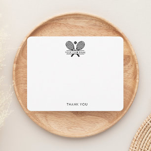 Add Your Tennis Club Name Sports Coach Office Thank You Card