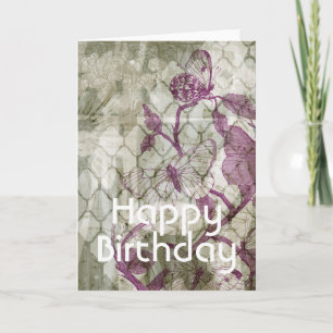 Add Your Text   Arabesque Butterflies IV Card