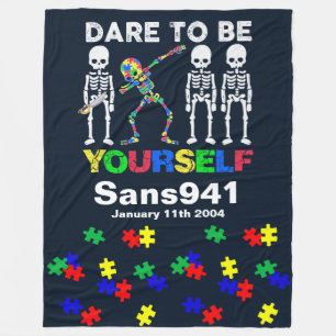 Add Your Text - Autism - Fleece Blanket, 30"x40" Blanket