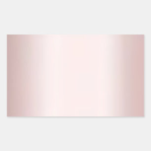 Add Your Text Blank Template Elegant Rose Gold Rectangular Sticker