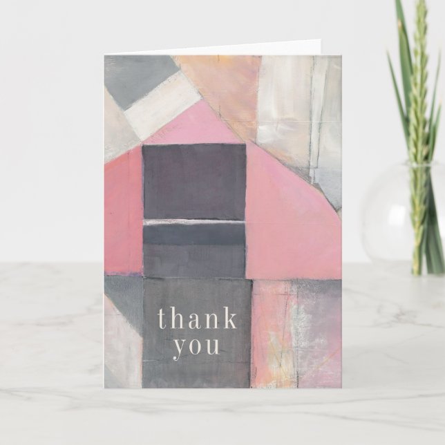 Add Your Text | Blushing Bride Thank You Card (Front)