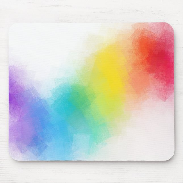Add Your Text Colourful Abstract Art Template Mouse Mat (Front)