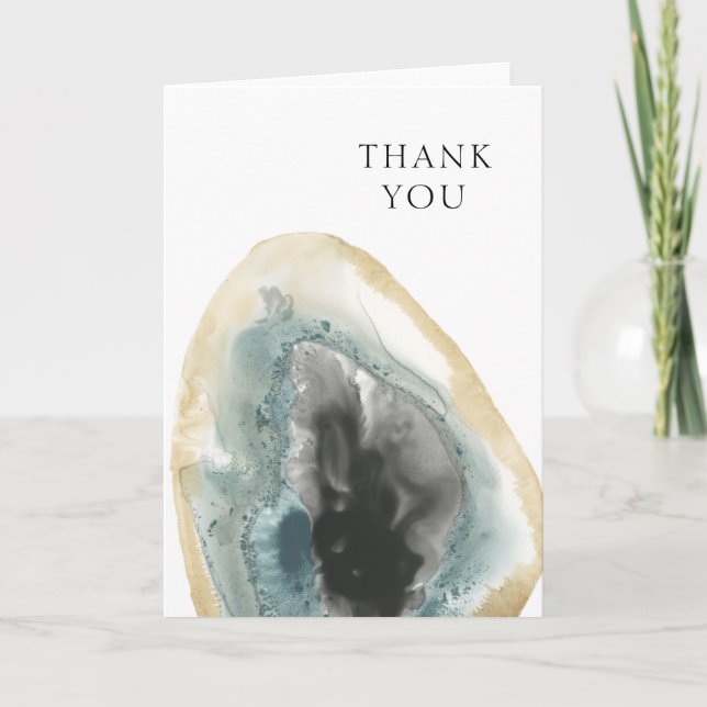 Add Your Text | Cropped Geodes III Card (Front)