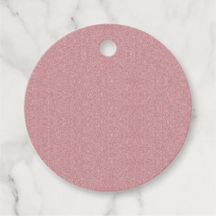 Add Your Text Custom Rose Gold Glitter Look Favour Tags