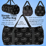 Add Your TEXT - Easily Distracted by Steam Trains Duffle Bag<br><div class="desc">Edit Any of the Text to your own message with this great Stean Train Design. - - See In-Store for lots more Train Gifts.</div>