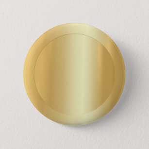 Add Your Text Gold Look Elegant Blank Template 6 Cm Round Badge