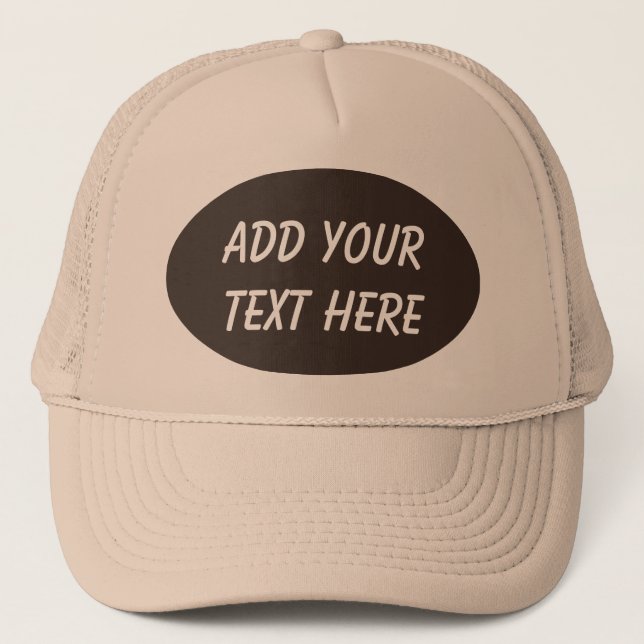 ADD YOUR TEXT HERE-HAT TRUCKER HAT (Front)