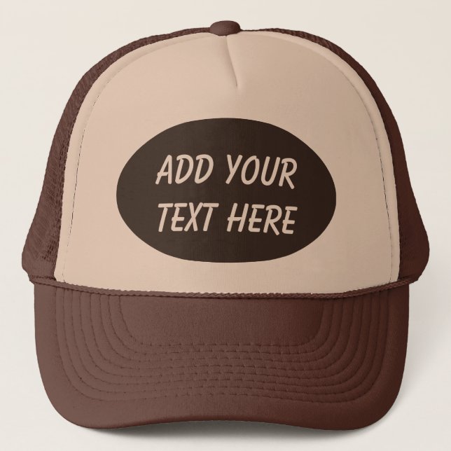 ADD YOUR TEXT HERE-HAT TRUCKER HAT (Front)