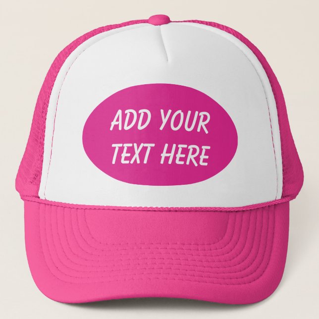 ADD YOUR TEXT HERE-HAT TRUCKER HAT (Front)