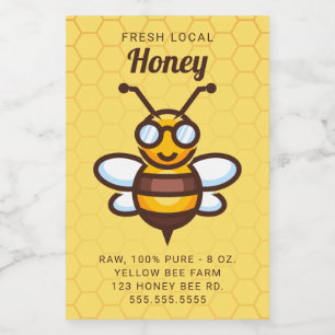 Add Your Text Honey Jar Label