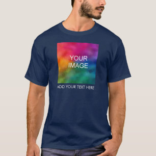 Add Your Text Image Business Logo Photo Men's T-Shirt