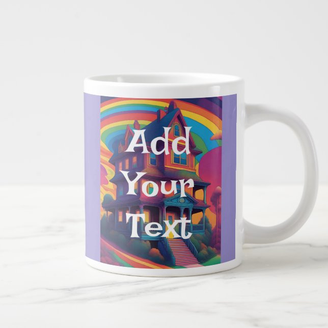 Add Your Text Jumbo Mug Custom Text Mug (Right)