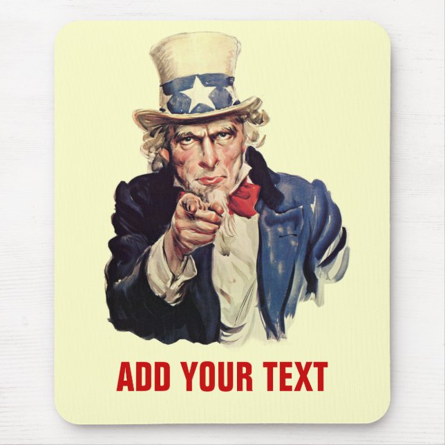 Add Your Text Mouse Mat (Front)