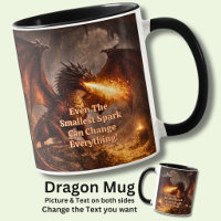 Add Your Text Name Fire Dragon In His Lair