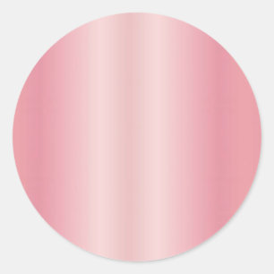 Add Your Text Name Monogram Cute Blank Rose Gold Classic Round Sticker