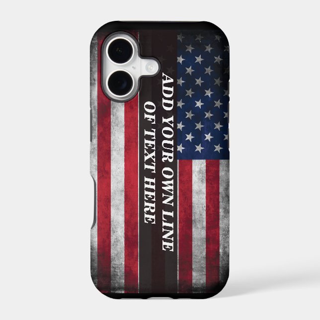 Add your text on American flag  (Back)