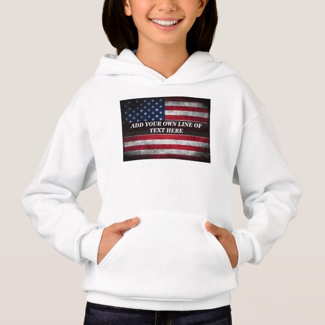 Add your text on American flag  (Front)