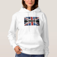 Add your text on English flag Throw Pillow