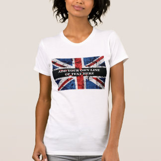 Add your text on English flag Throw Pillow T-Shirt