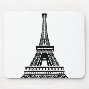Add Your Text Pop Art Eiffel Tower Paris France Mouse Mat