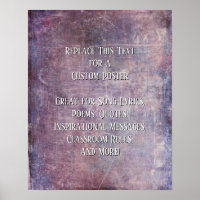 Add Your Text Quote Grunge Textured Purple Blue