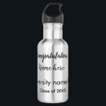 add your text simple graduate add school name cong 532 ml water bottle<br><div class="desc">Design</div>
