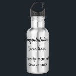 add your text simple graduate add school name cong 532 ml water bottle<br><div class="desc">Design</div>