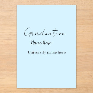 add your text simple graduate add school name cong acrylic invitations