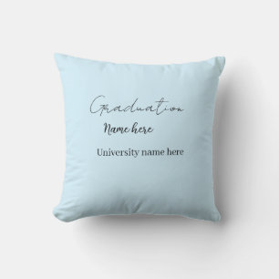 add your text simple graduate add school name cong cushion