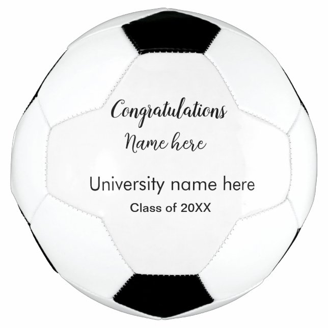 add your text simple graduate add school name cong football (Front)