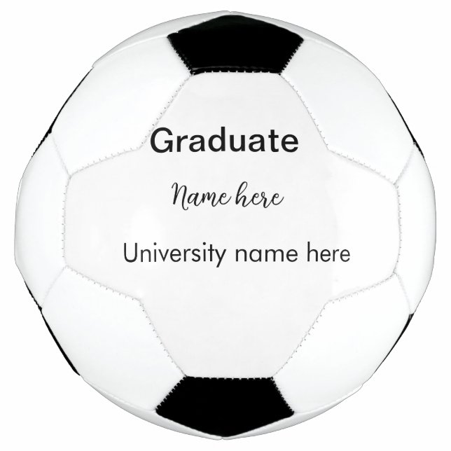 add your text simple graduate add school name cong football (Front)