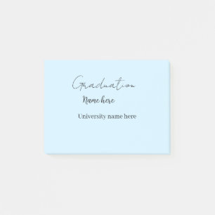 add your text simple graduate add school name cong post-it notes
