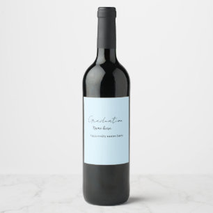 add your text simple graduate add school name cong wine label