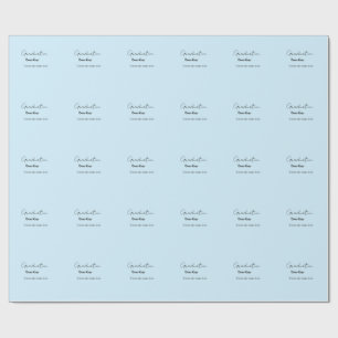 add your text simple graduate add school name cong wrapping paper