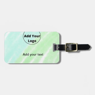 add your text simple minimal custom add your logo luggage tag