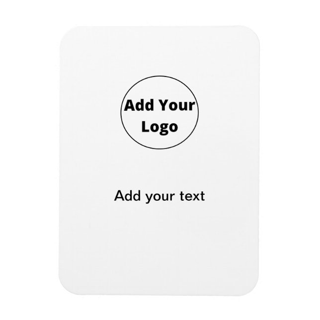 add your text simple minimal custom add your logo magnet (Vertical)