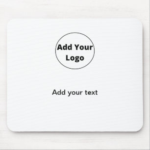 add your text simple minimal custom add your logo mouse mat