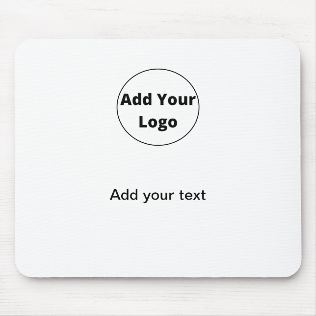 add your text simple minimal custom add your logo mouse mat (Front)