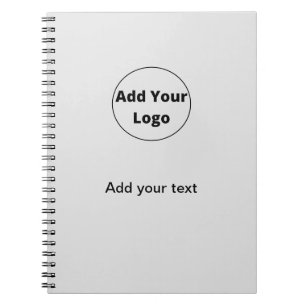 add your text simple minimal custom add your logo  notebook