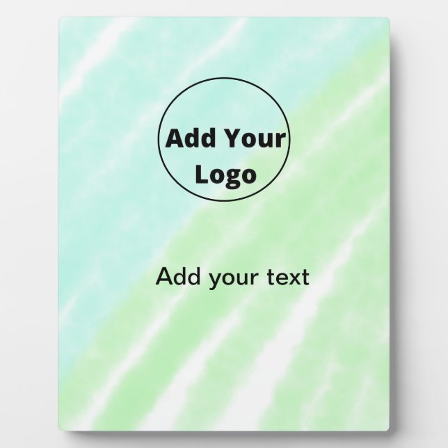 add your text simple minimal custom add your logo  plaque (Front)