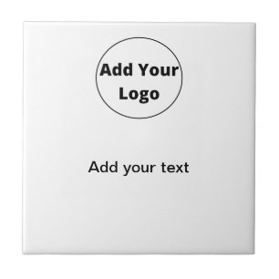 add your text simple minimal custom add your logo tile