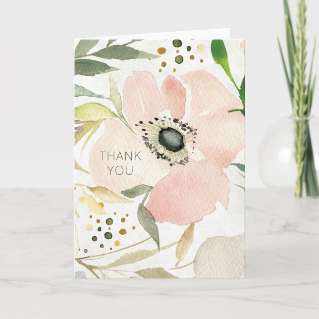 Add Your Text | The Joy of White Thank You Card (Front)